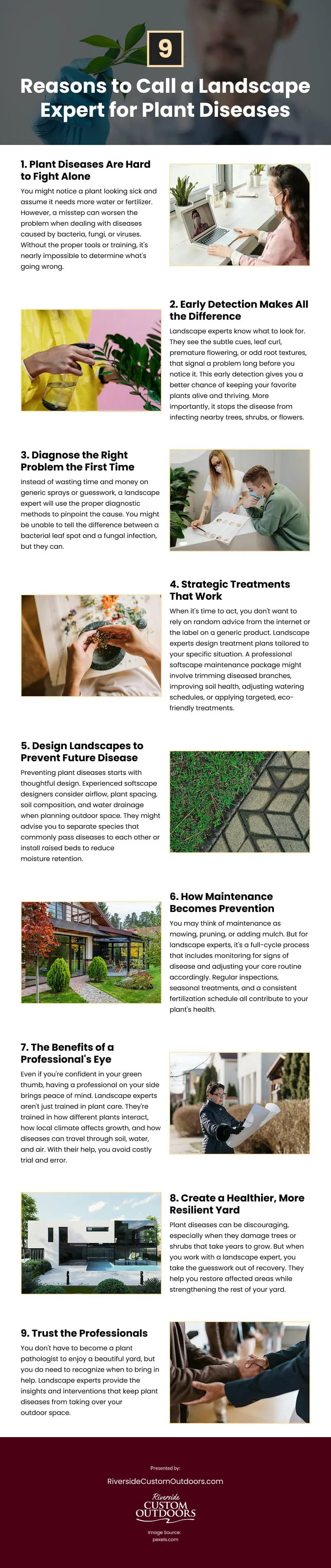 9 Reasons to Call a Landscape Expert for Plant Diseases Infographic 9 Reasons to Call a Landscape Expert for Plant Diseases Infographic