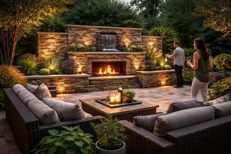 What Makes a Feature Wall Stand Out in Luxury Hardscape Design